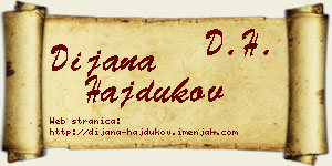 Dijana Hajdukov vizit kartica
